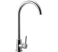 Cornat Erzano ERZ5 Single-Lever Sink Mixer Tap - High-Quality Stainless Steel Body - Rustproof - 360° Swivel Spout - High-Pressure Kitchen Tap/Tap for Sink/Single Lever Mixer Tap