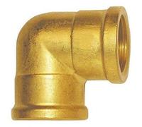 Cornat FLOR92860 Elbow with 2 Internal Threads of Brass, Gold, 1-Inch