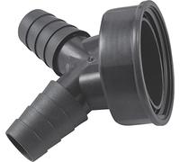 Cornat Hose 2-way-45° Branch 2 inch Female Thread-Diameter Recycled Plastics-Made in Germany Quality/Double Machine Connection / TEC356397R, Gray, 1 1/2 Zoll IG-Ø 21 mm-23 mm