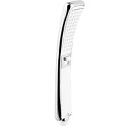 Cornat Kinnay TECB3473 Hand Shower Head 95 x 50 mm Head Size Chrome-Plated/White 2 Jet Types: Normal & Splash Jet - Anti-limescale & Water-Saving Insert/Eco Shower Head for Shower and Bathtub