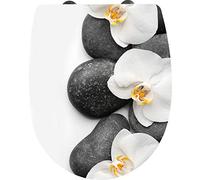 Cornat KSDSC100 Orchid Toilet Seat - Attractive Design - Easy-Care Thermoplastic - Quick Up & Clean Function - Soft-Close Mechanism - Comfortable Installation from Top/Toilet Seat/Toilet Lid