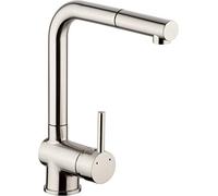 Cornat Livenne Sink Mixer Tap - High Quality Brass Body - Stainless Steel Look - Extendible Hose Spray & Swivel Spout/High Pressure Fitting/Kitchen Tap/Tap / LIVE53