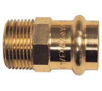 Cornat Press Crossover Nipple External Thread 22 mm with 1 Socket Joint, A, B, Rotguss with 1 1/2 Inches - Pack of 1 T65432234B