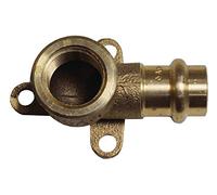 Cornat Press Wall Plate with 1 inch Inner Thread and 1 T65721512B Joint A 15 mm B 1/2 Inch Internal Screw Thread - 1 Rotguss