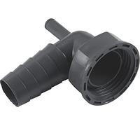 Cornat Recycle Hose Connection - 90° Branch - 1 inch - Diameter 21 mm - 23 mm - Made from Recycled Plastics - Made in Germany Quality/Angle Machine Connection / TEC356393R