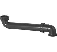Cornat Space-Saving Drain Bend 1 1/2 inch (410) / Sanitary Installation/Recycled Material/Environmental Protection / T355404R, Gray