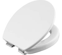 Cornat Safeline 2.0"-Classic White Look-Easy-Care Duroplast-Raised Shape-Soft-Close Mechanism-Simple Design fits in Any Bathroom seat/Toilet lid / KSSLSC100, M.2