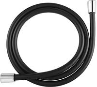 Cornat Shower Hose 175 cm Long, Made of Black Plastic, Extremely Durable, Anti-Kink 1/2 inch, Made in Germany, Replacement Hose for Shower and Bath, TECB3376