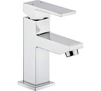 Cornat SIN1 Single-Lever Sink Tap Fitting Chrome-Plated Brass Body Effortless Shaft Attachment with Pull Drain Fitting/High-Pressure Tap for Bathroom/Sink Tap