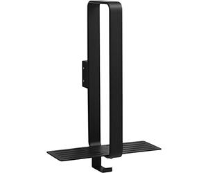 Cornat T319662 Black Edition Towel Rail for Hanging on Shower Walls and Wall Mounting Space for up to 4 Towels with Integrated Hook Stainless Steel Towel Rack
