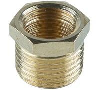CORNAT TEC396300 Reducing Sleeve 1/2ETx3/8IT Brass, Red-Piece, 1/2 Zoll Aussengewinde x 3/8 Zoll Innengewinde