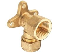 CORNAT TEC584416 1/2-inch x 15mm Brass Wall Plate