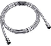 CORNAT TECB3373 Shower Hose Plastic 2,0m Trans./chr, Transparent, 200 cm