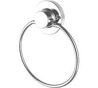 Cornat Towel Hook 3-in-1-3 Different Mounting Options with Suction Cup/Adhesive Pad and Drilling - Chrome-Plated/Adhesive Hook/Towel Holder, T340255