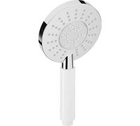 Cornat Vanezza New TECB3476 Hand Shower Head Diameter 120 mm Head Diameter Chrome-Plated 3 Jet Types: Normal and Soft Jet Anti-limescale and Water-Saving Insert Eco Shower Head for Shower and Bath