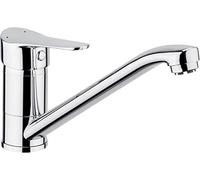 Cornat Veduta VED52 Single-Lever Sink High-Quality Brass Body Chrome-Plated 360° Pivoting Spout/Low Pressure Fitting/Kitchen Tap, Silver