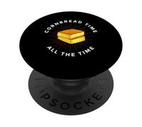 Cornbread Time All The Time Southern Soul Food Lover PopSockets Adhesive PopGrip