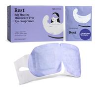 CorneaCare Rest: Self Heating Warm Compress for Dry Eyes | Heated Eye Mask for Fast Relief | Steam Mask for Stye Treatment | No Microwave or Washcloth Needed | Travel Ready Warm Compress | 30 Count