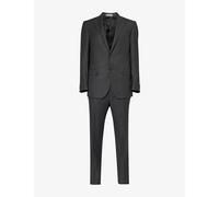 Corneliani Mens Charcoal Regular-fit Single-breasted Wool Suit 44