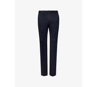 Corneliani Mens Corneliani Slim-Leg Mid-Rise Cotton-Blend Trousers Dark Blue 40