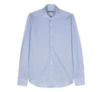 Corneliani piqué-weave shirt - Blue 40-44