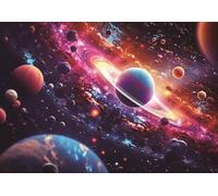 Cornelissen 3D Postcard Planets, Postcard, Wobble Card, Hologram Card, Planet Space