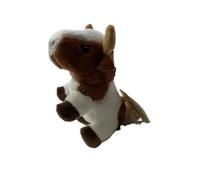 Cornelißen Cow, 13 cm tall, cuddly toy keychain, brown plush toy, animal stuffed animal, children's gift