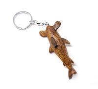 Cornelissen Wooden and Metal Hammer Shark Keyring Fish Animal Animals