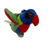Cornelißen Lori 2-pack Plush Toy Keyring Green 12 cm Plush Bird Stuffed Animal Children's Gift