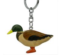 Cornelißen Wooden Duck Keyring - Handmade Animal Keychain for Animal Lovers, Unisex, Modern Style, Brown