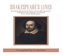 Cornelius Shakespeare's Lines Paperback Book Cornelius Multicolor