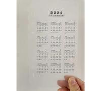 (Cornell, A5) 2024Colored A5 A6 Loose Leaf Notebook Refill Spiral Binder Inner Page Weekly Monthly To Do Line Dot Grid Inside Paper Stationery BaoPeng