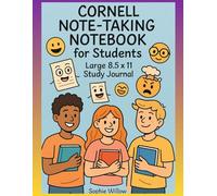 Cornell Note-Taking Notebook for Students | Large 8.5 x 11 Study Journal: Organize Your Notes, Keywords & Summaries Effectively | Perfect for High School and College