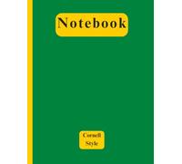 Cornell notebook: 8.5 x 11 inch - 110 pages | Table of contents | Calendar 2025/2026 | Cornell method for effective note-taking.