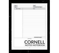 Cornell Notebook: Cornell Notes Notebook for Students and Teachers. College Ruled Composition Paper for Taking Notes at School and University