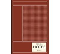 Cornell Notes Graph: A4 Notebook (8.3x11.7in) | 108 Graph Grid Pages with Cornell Layout and Contents | Softcover Journal Planner Study Book Notepad ... Seminar School Study Learning | Red Cornell