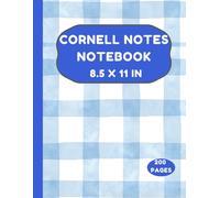 Cornell Notes Notebook: 8.5 x 11 Large Print Ruled Note-Taking Notebook | 200 Pages | Easy to Use and Simple for Students, Teachers, and School Study