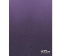 Cornell Notes Notebook: 8.5 x 11 Simple and Minimalist College Ruled Notebook for Students and Teachers | Professional Matte Cover with an Elegant Amethyst Purple Textured-Look Design