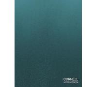 Cornell Notes Notebook: 8.5 x 11 Simple and Minimalist College Ruled Notebook for Students and Teachers | Professional Matte Cover with an Elegant Deep Teal Textured-Look Design