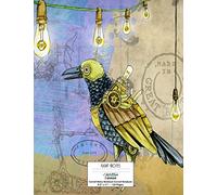 Cornell Notes Notebook: 8.5”x11”, 120 page, Cornell Notebook: Light Notes Steampunk Raven Cover