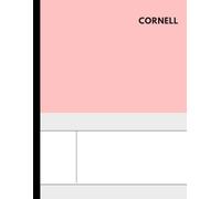 Cornell Notes Notebook A4 Lined: 110 pages, 8.5"x 11", Pink cover