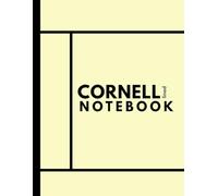Cornell Notes Notebook A4 Lined: Tinted Cream paper Cornell method Note-taking notebook, 110 pages