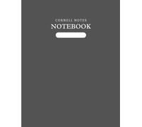 Cornell Notes Notebook (Charcoal): 8.5 x 11 in, college ruled, 100 pages
