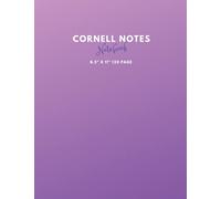 Cornell Notes Notebook: College ruled for students, teachers and writers - 120 pages - 8.5 x 11 inches - Light Purple: The perfect notetaking tool for college or work!