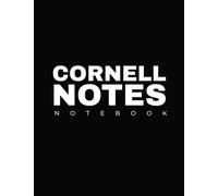 Cornell Notes Notebook: Cornell Note Taking Notebook for teacher and students with college ruled line, Large print size 8.5"x11", Black and white cover Design