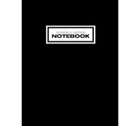 Cornell Notes Notebook: Cornell Note Taking System Notebook for School and University, 120 College Ruled Medium Lined Pages - Simple Black Cover