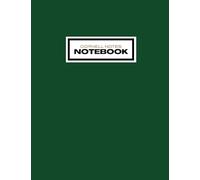 Cornell Notes Notebook: Cornell Note Taking System Notebook for School and University, 120 College Ruled Medium Lined Pages - Simple Green Cover
