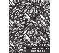 Cornell Notes Notebook: Cornell Note Taking System Notebook for Students at School and University. Black & White leaves premium cover. College Ruled Composition Paper - Large 110 Pages (8.5 x 11)