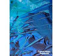 Cornell Notes Notebook: Cornell Note Taking System Notebook for students at School and university. Blue Ocean Painting Canva premium cover. College Ruled Composition Paper - Large 110 Pages (8.5 x 11)