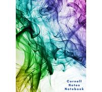 Cornell Notes Notebook: Cornell Note Taking System Notebook for students at School and university. College Ruled Composition Paper - Large 110 Pages ... - Colorful Rainbow Watercolor premium cover